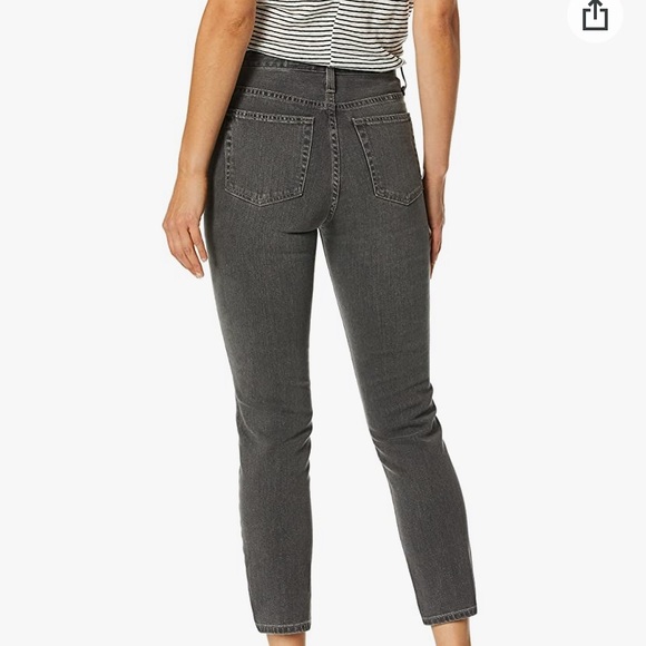 AG Jeans Isabelle Gray Jeans with Slit - Picture 2 of 3